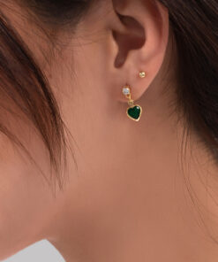 Aretes balin 3mm en oro laminado 18K Piangere elegantes