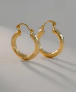 Aretes for love en oro laminado 18K Piangere romanticos