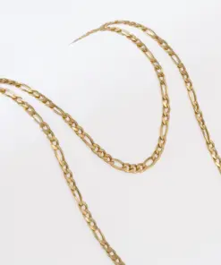 Cadena 3x1 2.9mm 65cm en oro laminado 18K Piangere para hombre