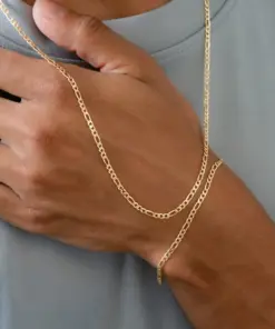 Cadena 3x1 2.9mm 65cm en oro laminado 18K Piangere para hombre