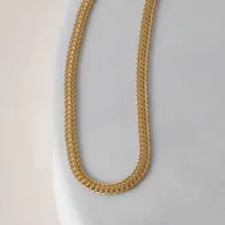 Cadena arrow 2.6mm 65cm en oro laminado 18K Piangere moderna