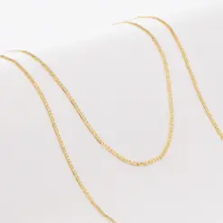 Cadena escalera 40cm en oro laminado 18K Piangere elegante