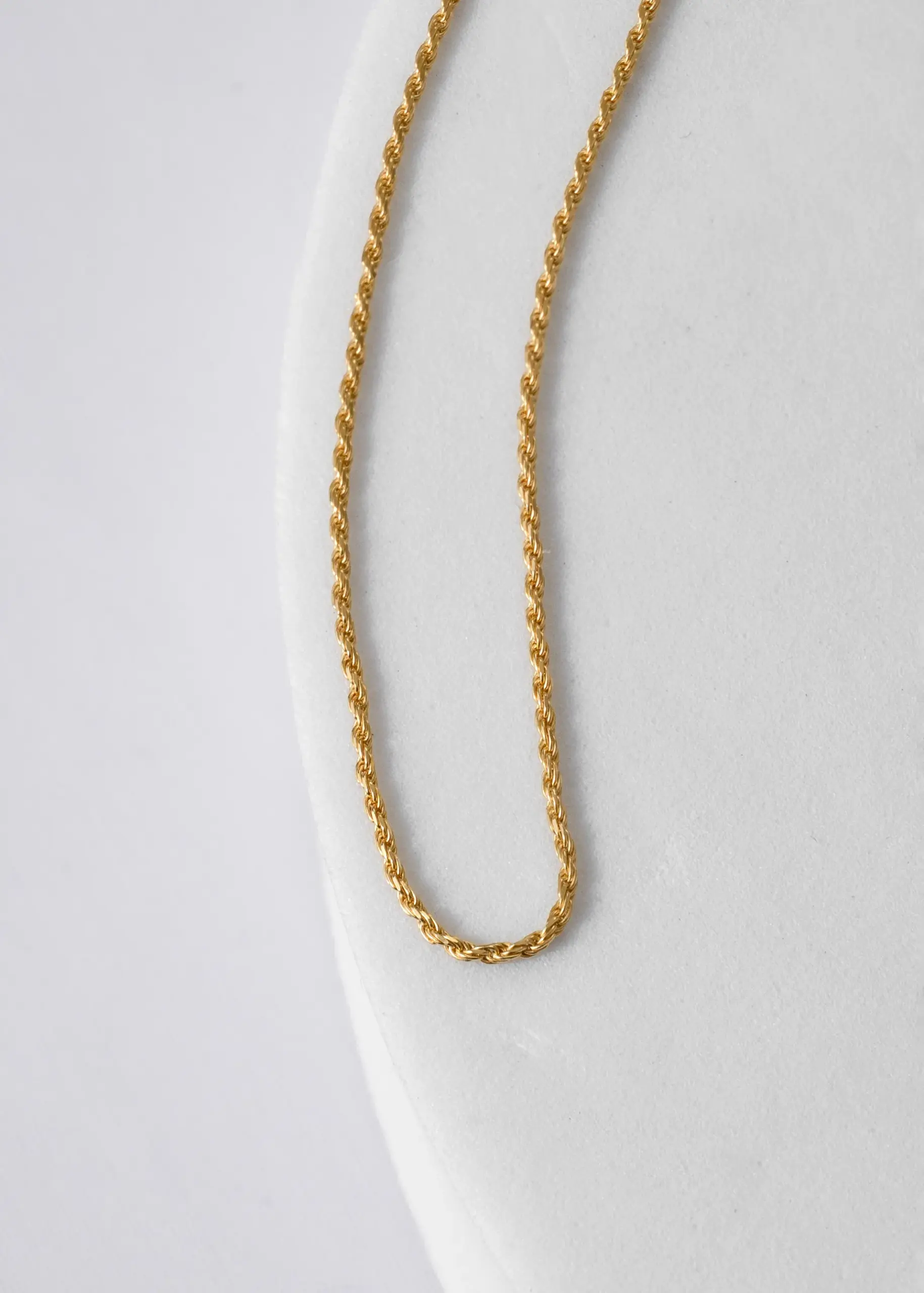 Cadena lazito 1mm 65cm en oro laminado 18K Piangere delicada