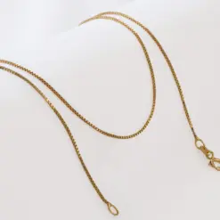 Cadena veneciana 0.7mm 45cm en oro laminado 18K Piangere delicada