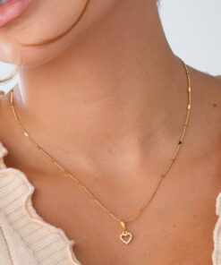 Dije corazon heartsy en oro laminado 18K Piangere romantico
