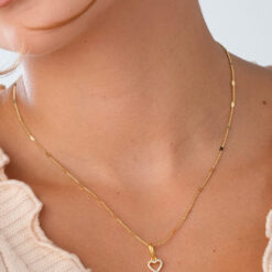 Dije corazon heartsy en oro laminado 18K Piangere romantico