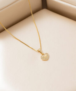 Dije lovely en oro laminado 18K Piangere elegante