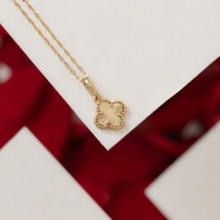 Dije trebol my sol clover en oro laminado 18K Piangere elegante