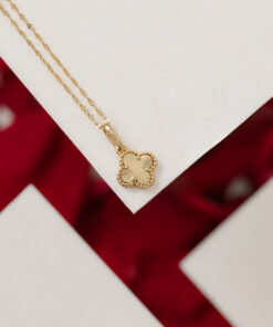 Dije trebol my sol clover en oro laminado 18K Piangere elegante
