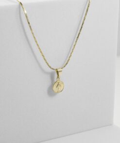 Dije virgen milagrosa en oro laminado 18K Piangere