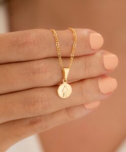 Dije virgen milagrosa en oro laminado 18K Piangere