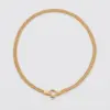 Pulsera arrow 2.6mm 19.5cm en oro laminado 18K Piangere moderna