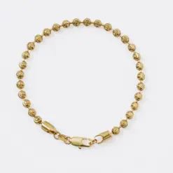 Pulsera italiana 20cm 4mm en oro laminado 18K Piangere elegante