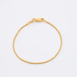 Pulsera lazito 1.3mm 19.5cm en oro laminado 18K Piangere delicada