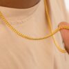 Cadena Cubana Eslabon U 4 mm 65 Cms Piangere