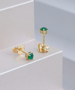 Arete Circonia Verde Caja 2.5 mm Piangere