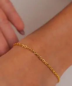 Alternative view of Pulsera Aros IT 2 mm 15.5 Cms + Ext Piangere