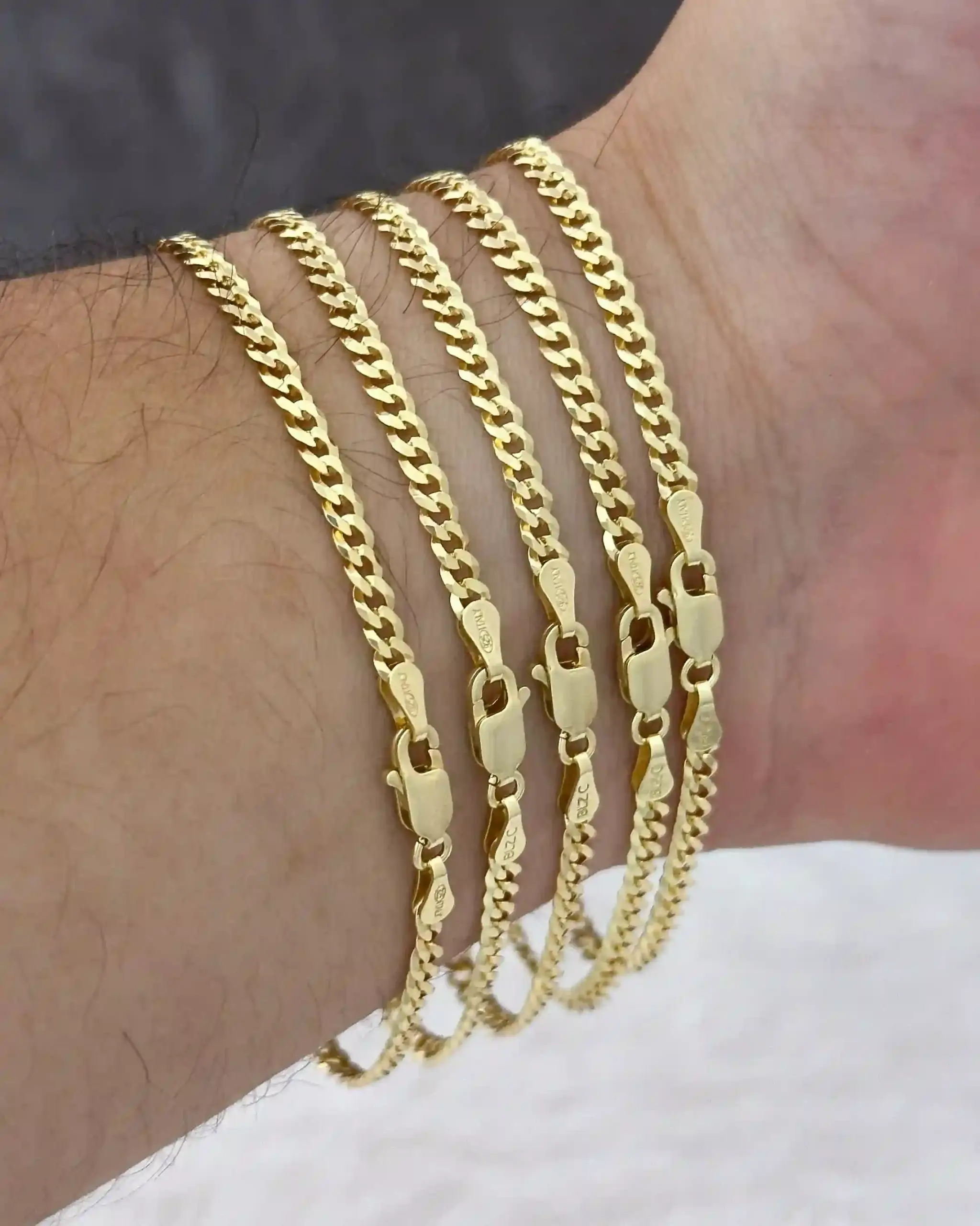 Pulsera Cuban Link IT 3.1 mm 19 Cms Piangere - Image 3
