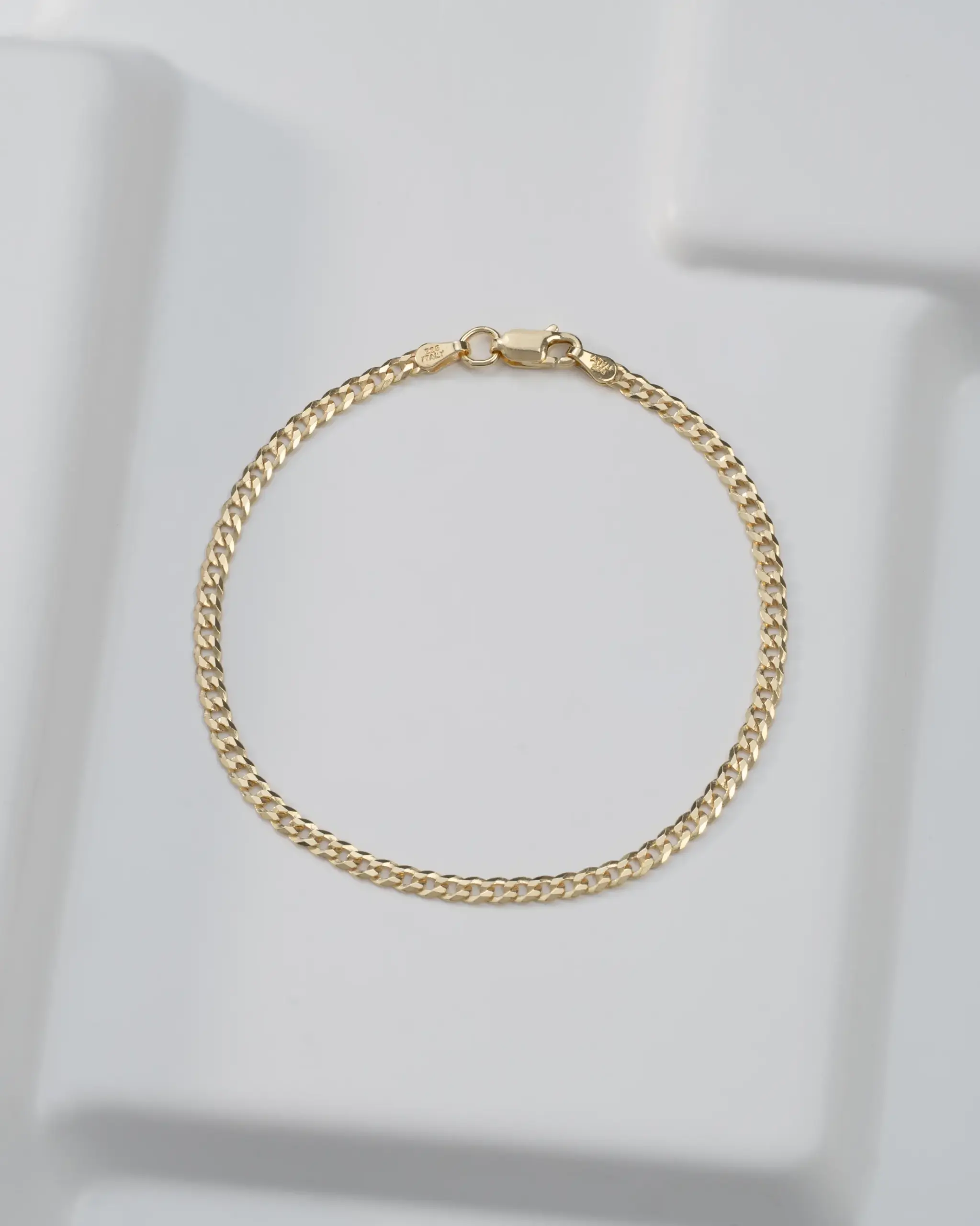 Pulsera Cubana IT 3 mm 19.5 Cms Piangere