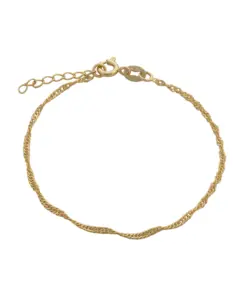Alternative view of Pulsera Singapur IT 1.5 mm 16 Cms + Ext Piangere